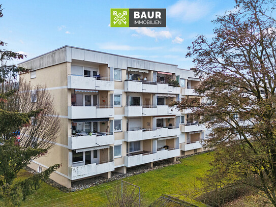 360° | Sofort Bezugsfrei! Charmante 2-Zimmer-Wohnung mit Balkon, Aufzug und Garage in Weingarten