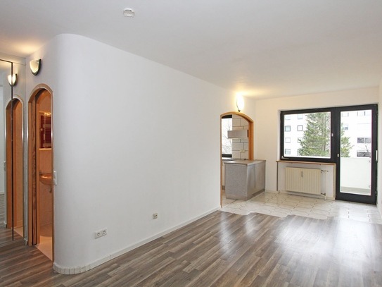 1-Zi-Apartment mit Balkon und EBK in ruhiger Lage