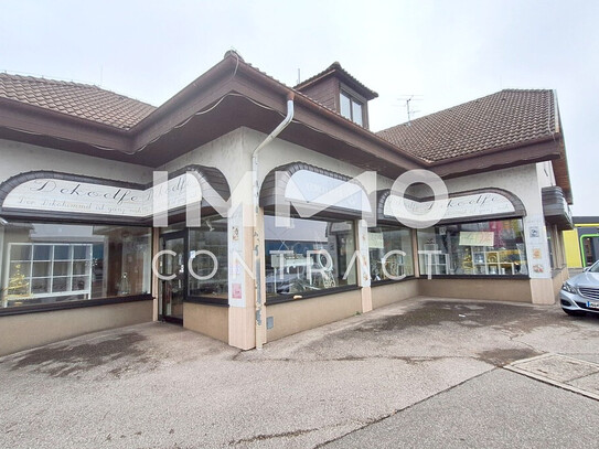 Großes Geschäftslokal mit Lager in Toplage von Ybbs an der Donau. Nutzfläche ca. 750 m² mit Auslagen