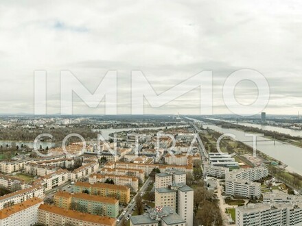 Top Einzimmer-Apartment mit großzügigem Balkon und Blick auf die Alte Donau