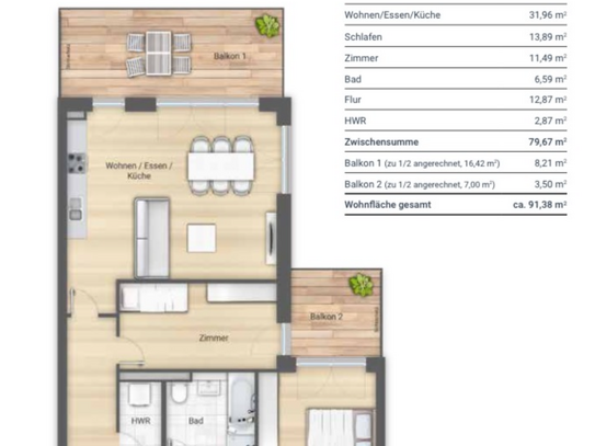 3-Zimmer Whg. BJ 2022