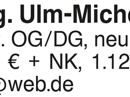 3-Zi-Whg. Ulm Michelsberg