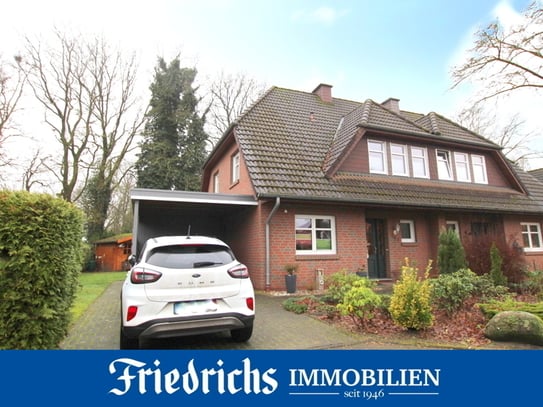 Attraktive Doppelhaushälfte mit Carport und Gartenbereich in verkehrsberuhigter Lage von Oldenburg