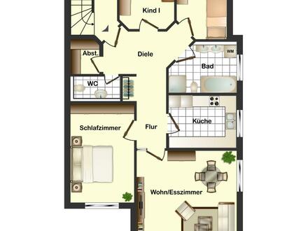 Wohnung mit Hofgartenblick 4-Zimmer-OG-Wohnung mit Garage und EBK