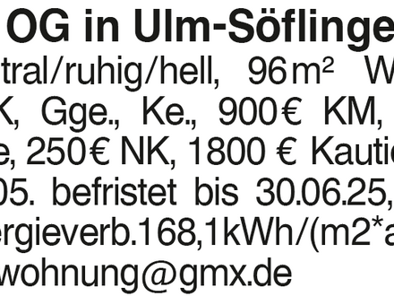 3 Zi OG in Ulm-Söflingen