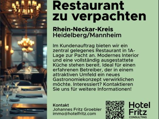 Restaurant zu verpachten Rhein-Neckar-Kreis