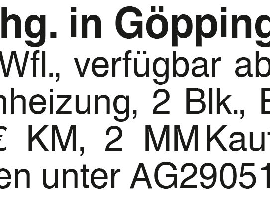 3-Zi. Whg. in Göppingen