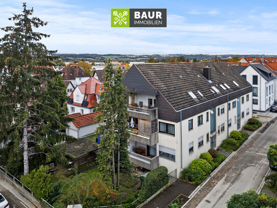 360° I Gemütliche 3-Zimmer-Wohnung mit Balkon und TG-Stellplatz in innenstadtnaher Lage von Weingarten