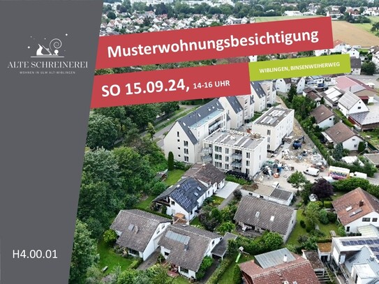 4-Zimmer Erdgeschosswohnung mit Terrasse und Gartenanteil | Süd-West | Alte Schreinerei | H4.00.01