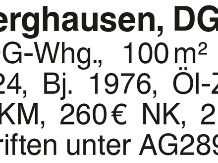 Rechberghausen , DG-Whg