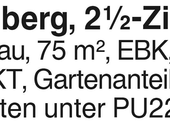 UL Kuhberg, 2 1/2-Zi.-Whg.