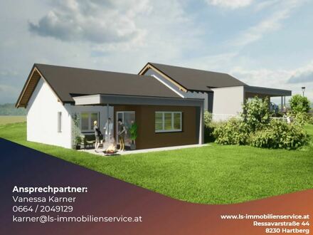 NEU: Doppelhaus-Bungalow in familienfreundlicher Siedlung in Grafendorf bei Hartberg