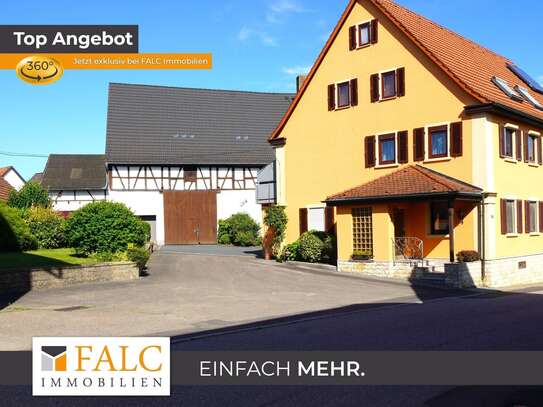 Mit Charme, Scheune und XXL-Bauplatz - FALC Immobilien Heilbronn