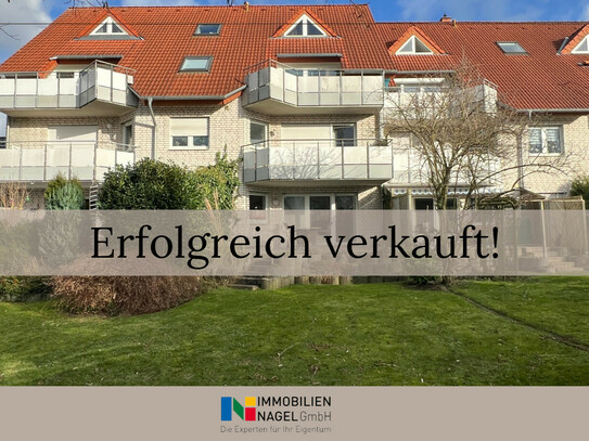 VERKAUFT: Lichtdurchflutete Erdgeschosswohnung mit Terrasse und Garten in Löhne!