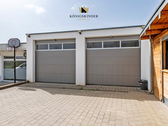 Vielseitige Gewerbehalle mit Wohnung und mediterranem Grillhaus