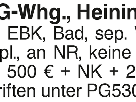 2-Zi.-DG-Whg., Heiningen