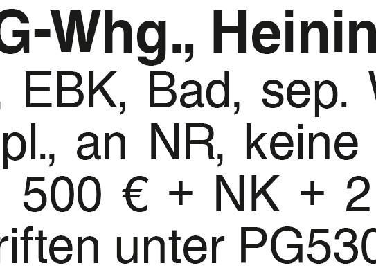 2-Zi.-DG-Whg., Heiningen