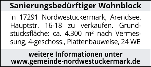 Sanierungsbedürftiger Wohnblock