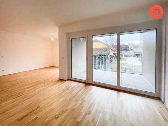 Geförderte 2-Zimmer-Wohnung mit Tiefgaragenparkplatz und Loggia in Gallspach. Erstbezug!