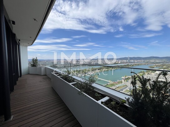 Atemberaubendes Apartment: Ausblick über Prater, Donau bis zum Stephansdom und Kahlenberg