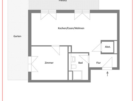 Exklusive Neubau-Erdgeschosswohnung mit schöner Terrasse und Garten in 1A-Lage