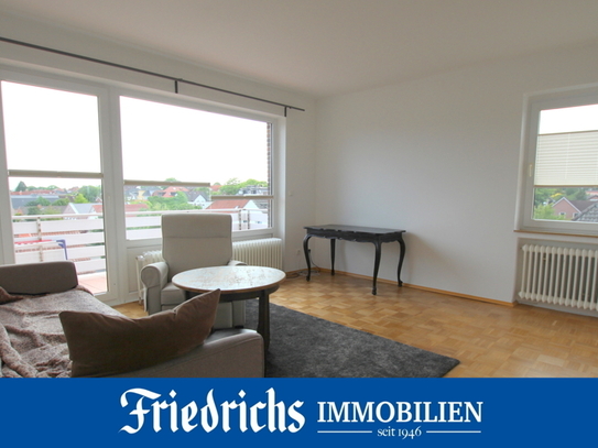 Gepflegte 2-Zimmer-DG-Wohnung mit Süd-West-Balkon in zentrumsnaher Lage in Oldenburg-Nadorst