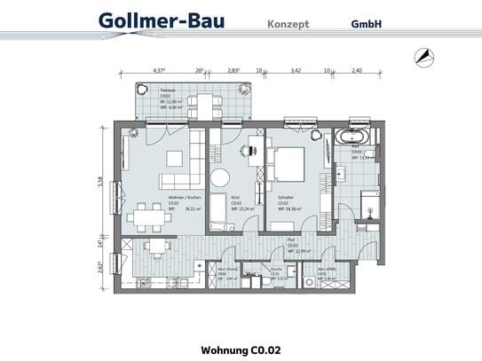 Charmante Erdgeschosswohnung mit 3 Zimmern, Ost-Terrasse und riesigem Garten