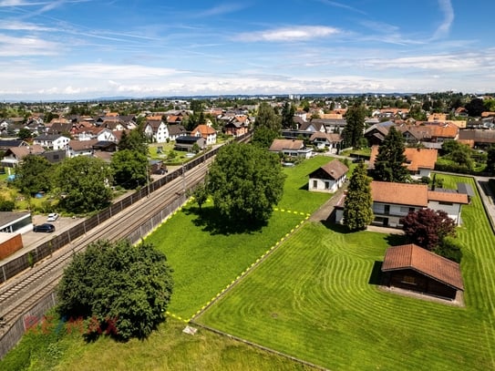 Baugrundstück mit 1.147 m² in Lauterach mit Blick ins Grüne