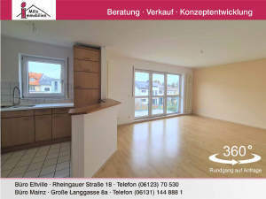 Moderne, schicke Eigentumswohnung mit großem Balkon in Top-Lage von Mainz-Drais