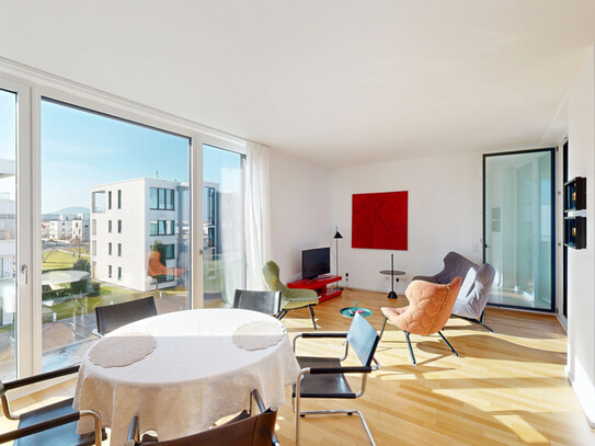 Exklusive Penthouse-Wohnung mit Loggia, hochwertiger Ausstattung und Blick ins Grüne - LGS-Gelände