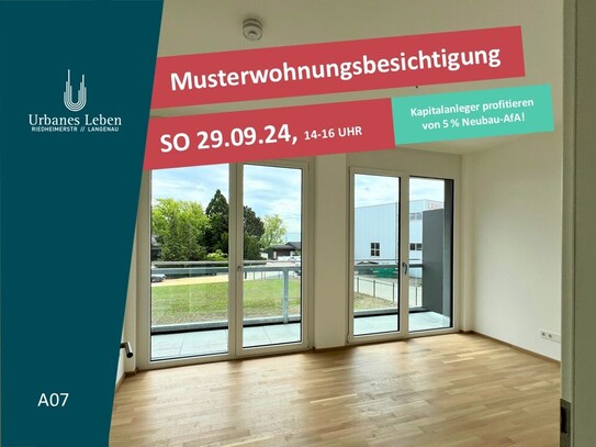 SCHÖNE 2-ZIMMER WOHNUNG IM 1. OG – URBANES LEBEN LANGENAU - A07