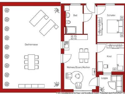 3-ZiWhg mit Dachterrasse