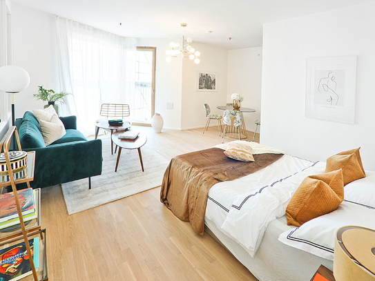 Provisionsfreies Luxus-Loft mitten in Wien - Balkon, beim Hauptbahnhof | 1-Zimmer-Apartment