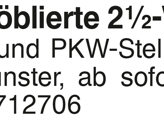 Möblierte 2 1/2-Zi.Whg