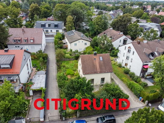 Trudering - Ca. 528 m² großes Grundstück mit Baugenehmigung für drei Stadthäuser als Dreispänner