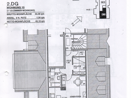 1,5 Zimmerwohnung