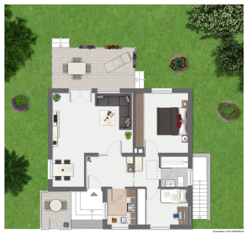 Haus im Bungalow-Stil auf großem Grundstück mit traumhaftem Garten, altem Baumbestand und Pool – 55246 Mainz-Kostheim, 55246 Mainz-Kostheim – Vorschaubild 11