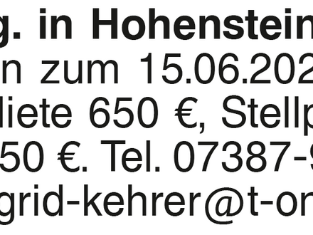 3-Zi.-Whg. in Hohenstein