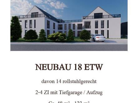 NEUBAU mit 18 ETW/rollstuhlgerecht mit Aufzug