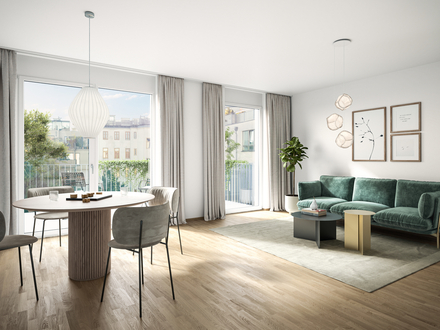 Idealer Grundriss in ausgezeichneter Lage | 2-Zimmer-Wohnung mit Balkon | an der Alten Donau