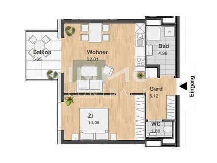 MIETAKTION - ABENDSONNE BIS ZUM SCHLUSS - 2-ZIMMERWOHNUNG MIT TOPAUSSTATTUNG IM NEUEN REININGHAUS