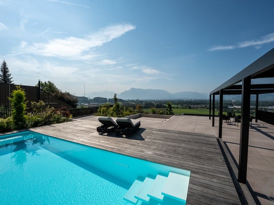 Luxuriöses Penthouse mit Terrasse der Superlative vor den Toren der Stadt Salzburg