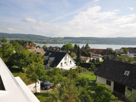 Architektenhaus in unverbaubarer Ortsrandlage mit toller Seesicht und Privatsphäre - kurzfristig frei