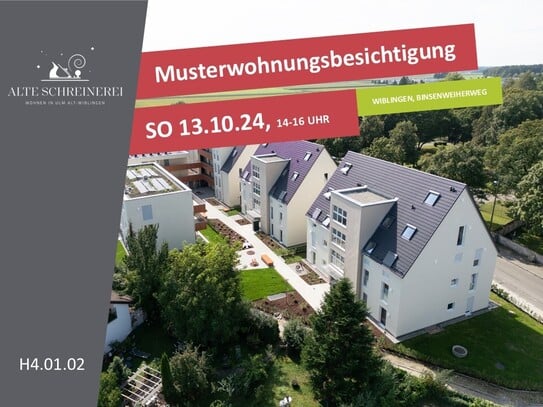 3-Zimmer Wohnung mit Balkon im 1. Obergeschoss | Süd-West | Alte Schreinerei | H4.01.02