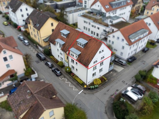 Sehr ansprechende Maisonette-Wohnung mit 4,5 Zimmer und 131 m² Wohnfläche in Ravensburg!