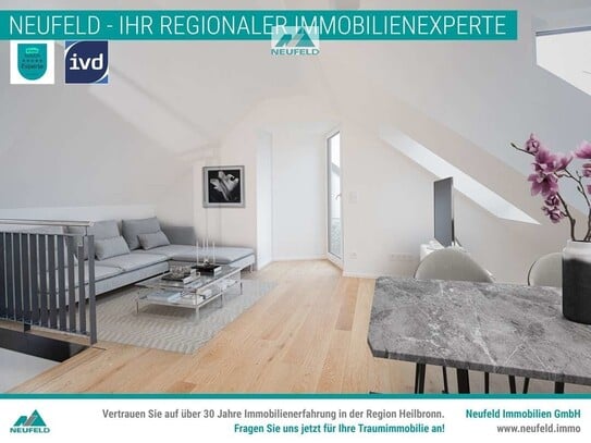 Traumhafte 3 Zimmer Maisonette Wohnung mit Dachterrasse