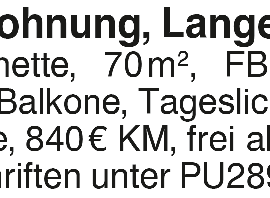 3 Zi. Wohnung langenau