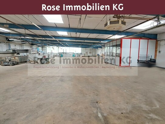 ROSE IMMOBILIEN KG: Lager-/Produktionshalle mit ebenerdigen Rolltor und schnelle Anbindung an BAB 30!