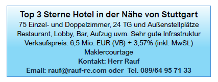 Top 3 Sterne Hotel in der Nähe von Stuttgart