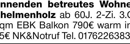 Winnenden betreutes WohnenSchelmenholz ab 60J. 2-Zi. 3.OG 45qm EBK Balkon...